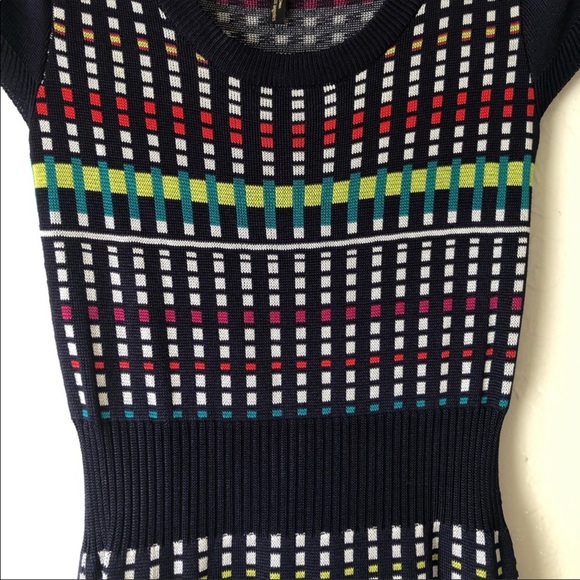 Laundry by Shelli Segal multi colored form fitting  knit dress in size Small - Picture 4 of 13